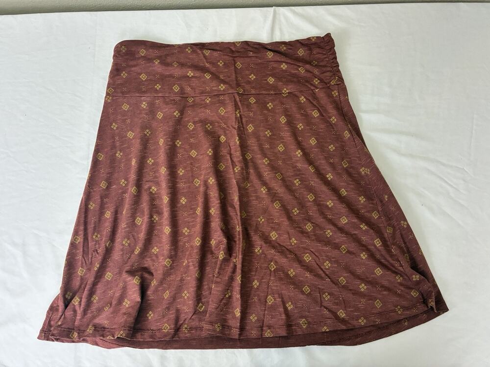 Toad & Co Chaka Skirt Womens Size XL Organic A-Line Stretch Knee Length